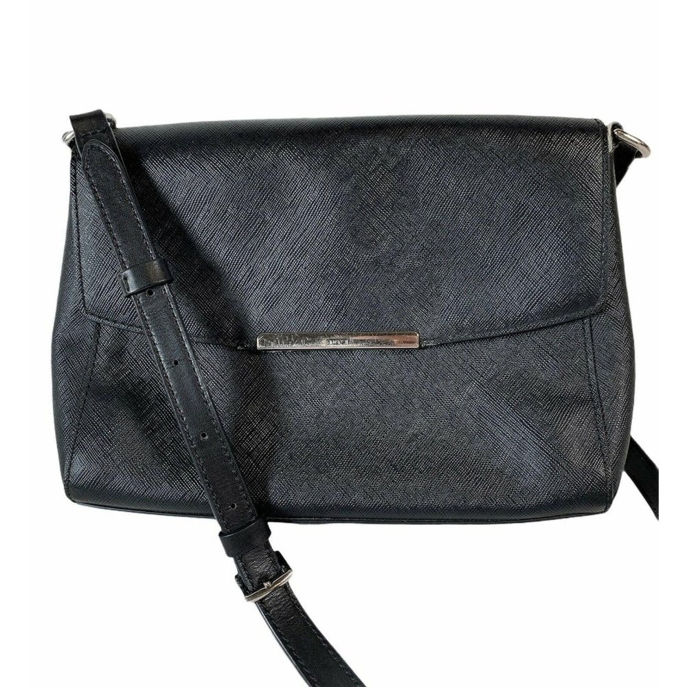 TUMI Marianne Coated Canvas Black Small Flap Crossbody Travel Bag